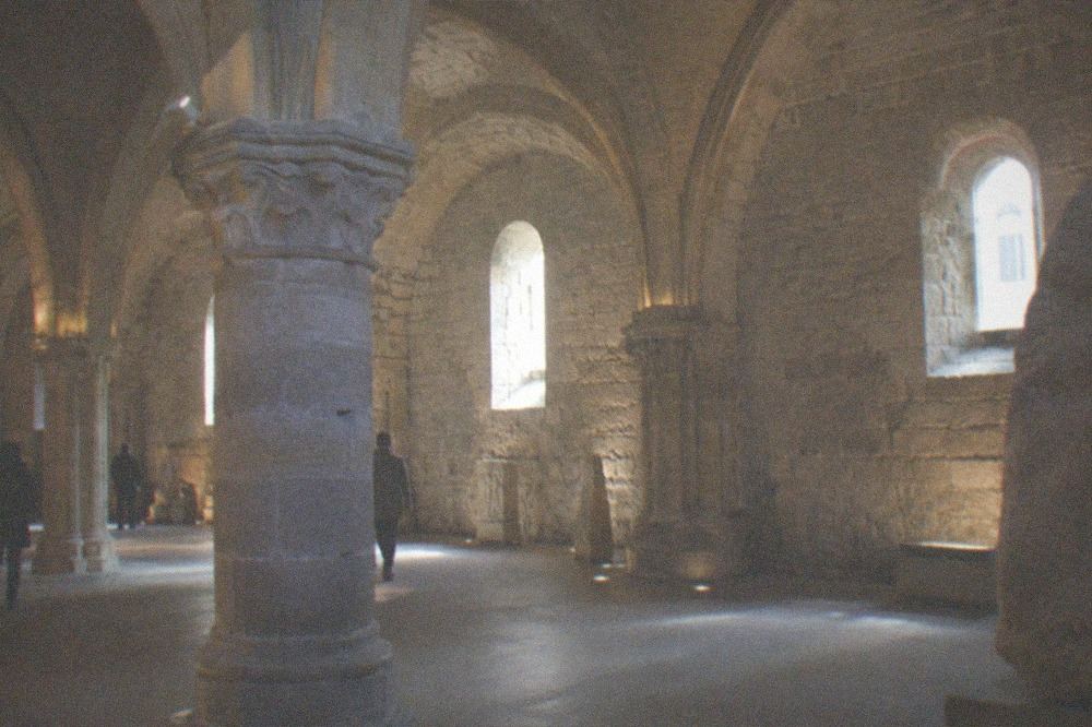 A vaulted Roman stone hall, the ancient frigidarium beneath the Musee de Cluny